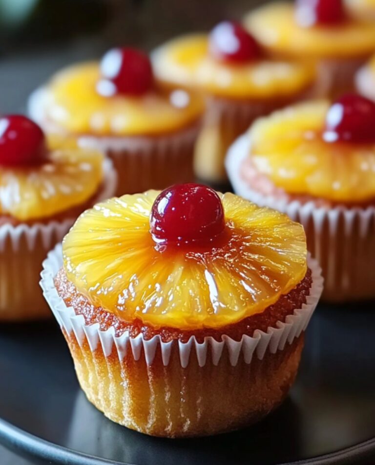Pineapple Upside Down Cupcakes